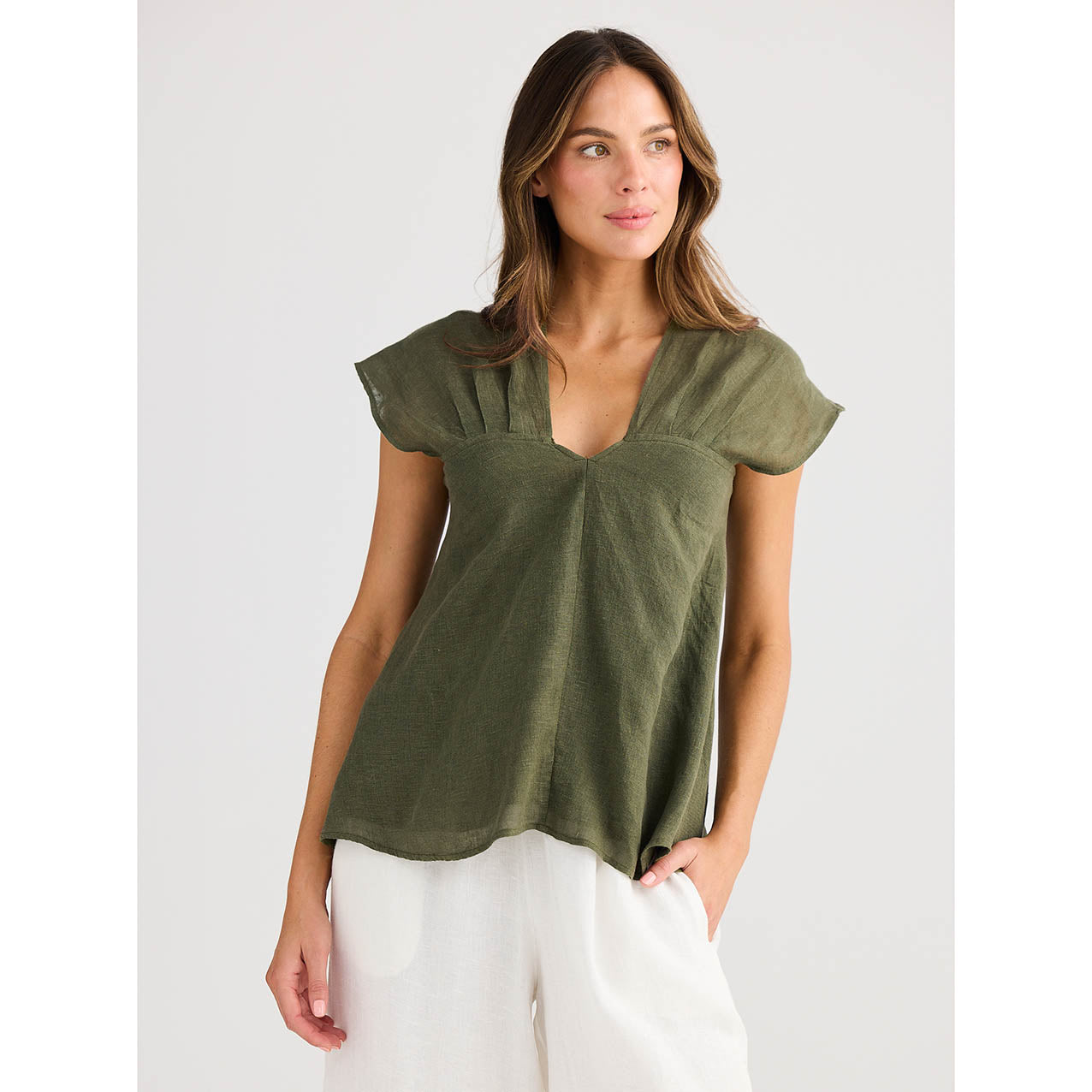 Sail Away Top Olive