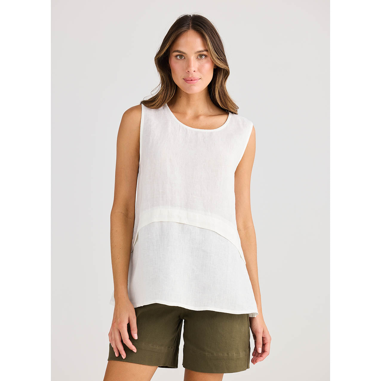 St Tropez Tank Top White