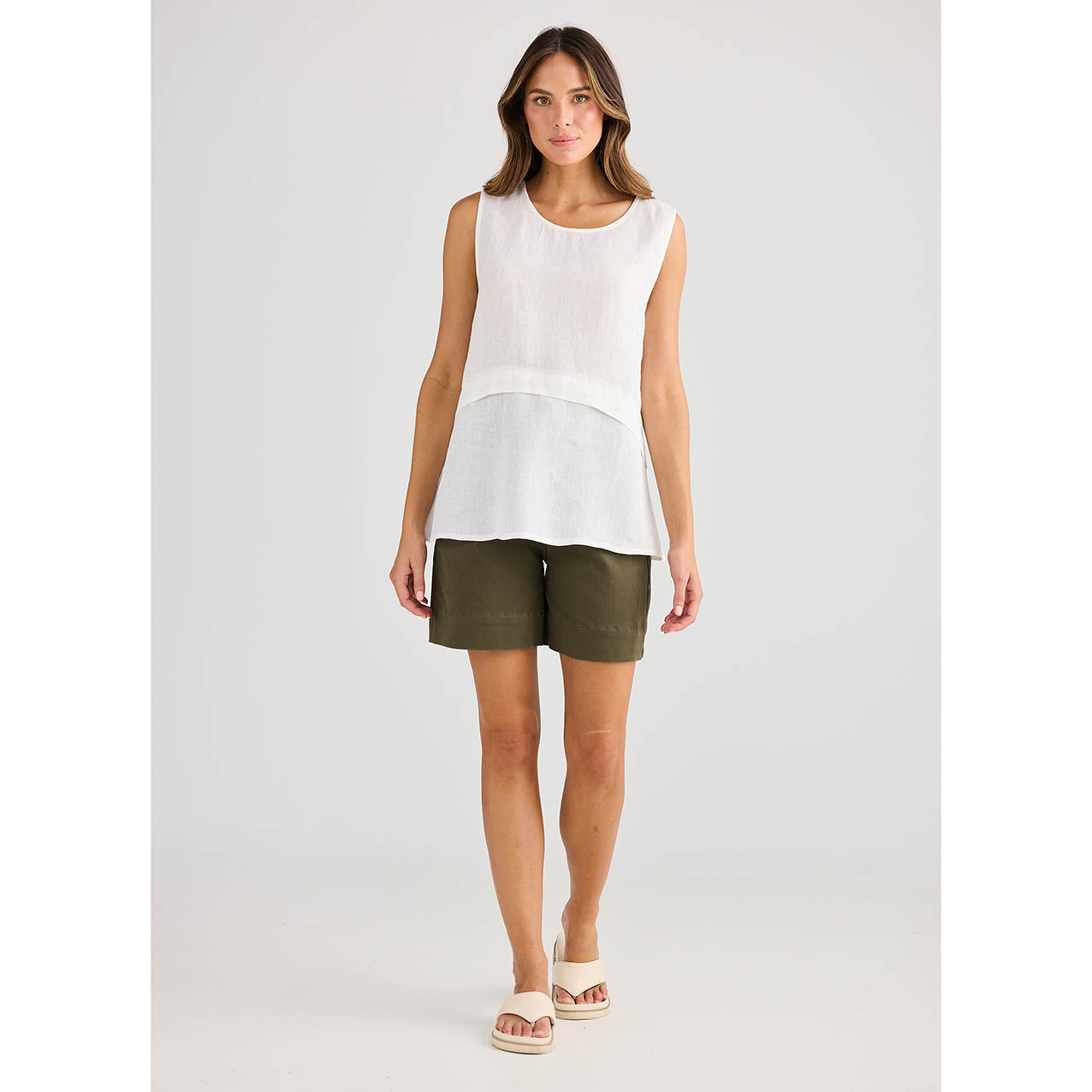 St Tropez Tank Top White