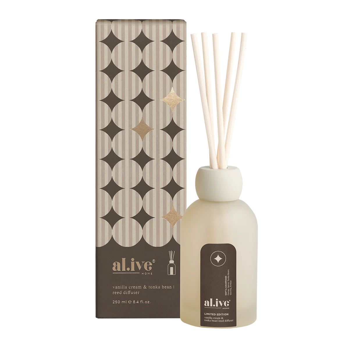 Holiday Reed Diffuser Vanilla Cream & Tonka Bean