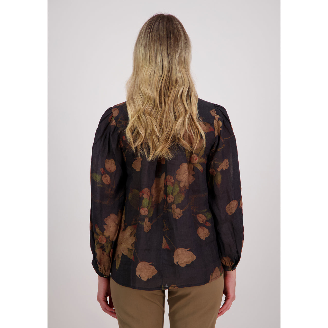 Harper Top Black Floral