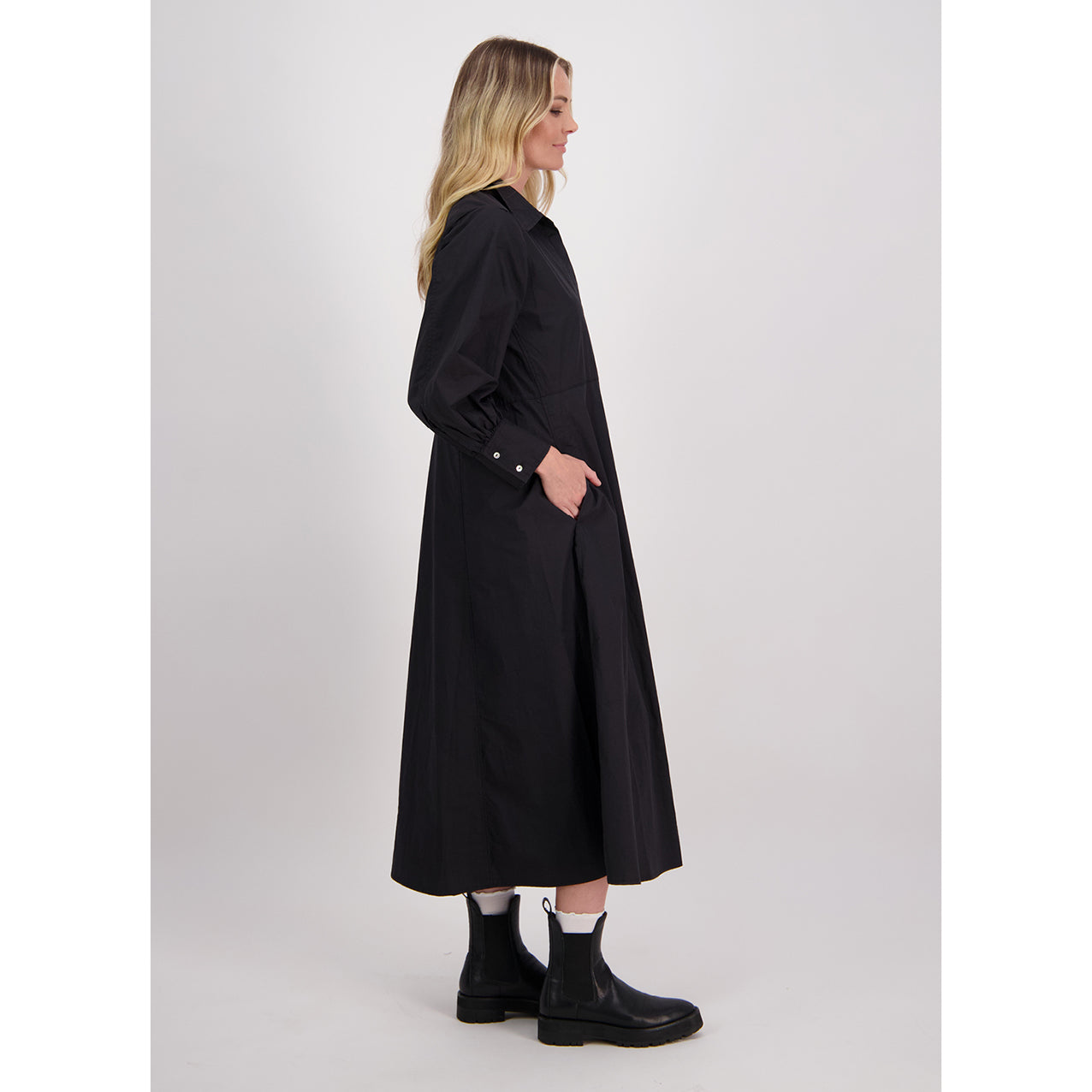 Henrietta Shirt Dress Black