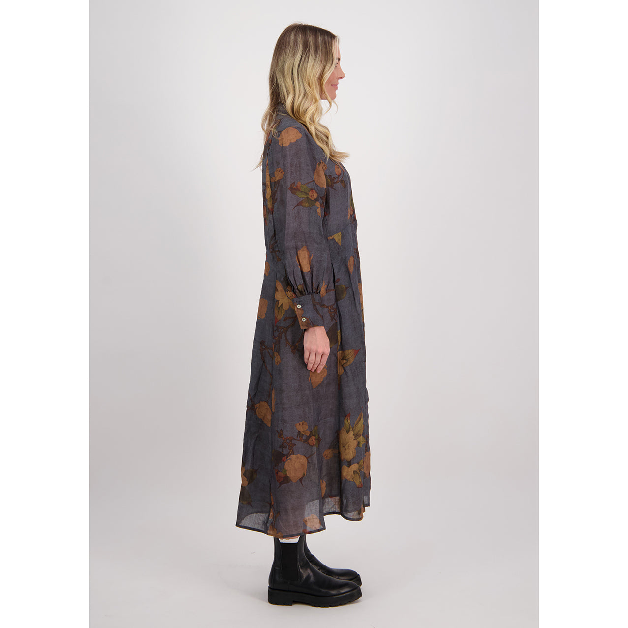 Hollie Dress Petrol Floral