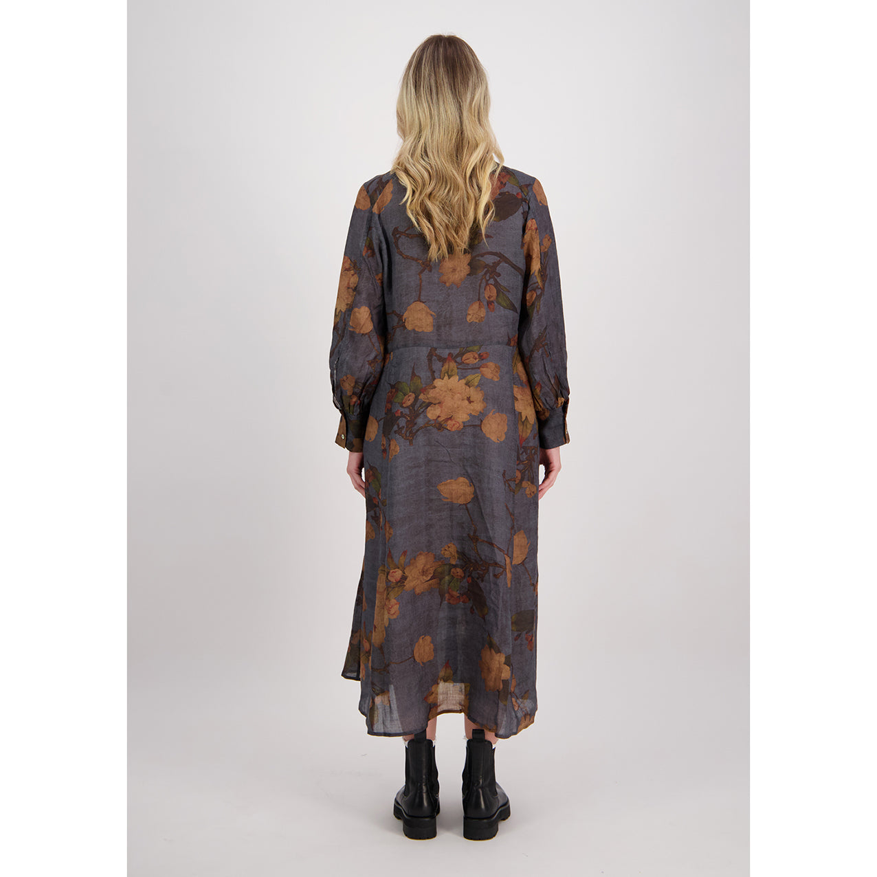 Hollie Dress Petrol Floral