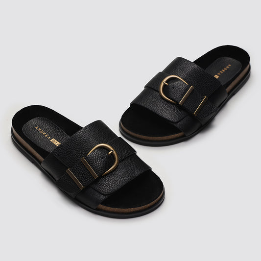 Andrea Biani Idaho Black Slides