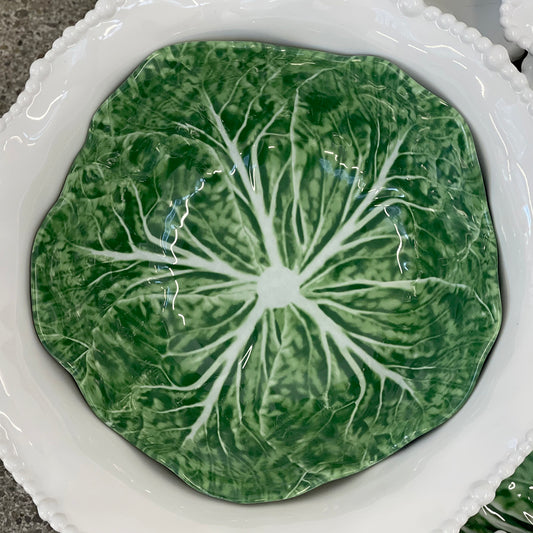 Melamine Cabbage Green Bowl Medium 32cm