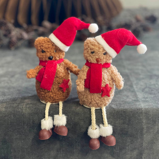 Christmas Teddy Bear Hanging Deco