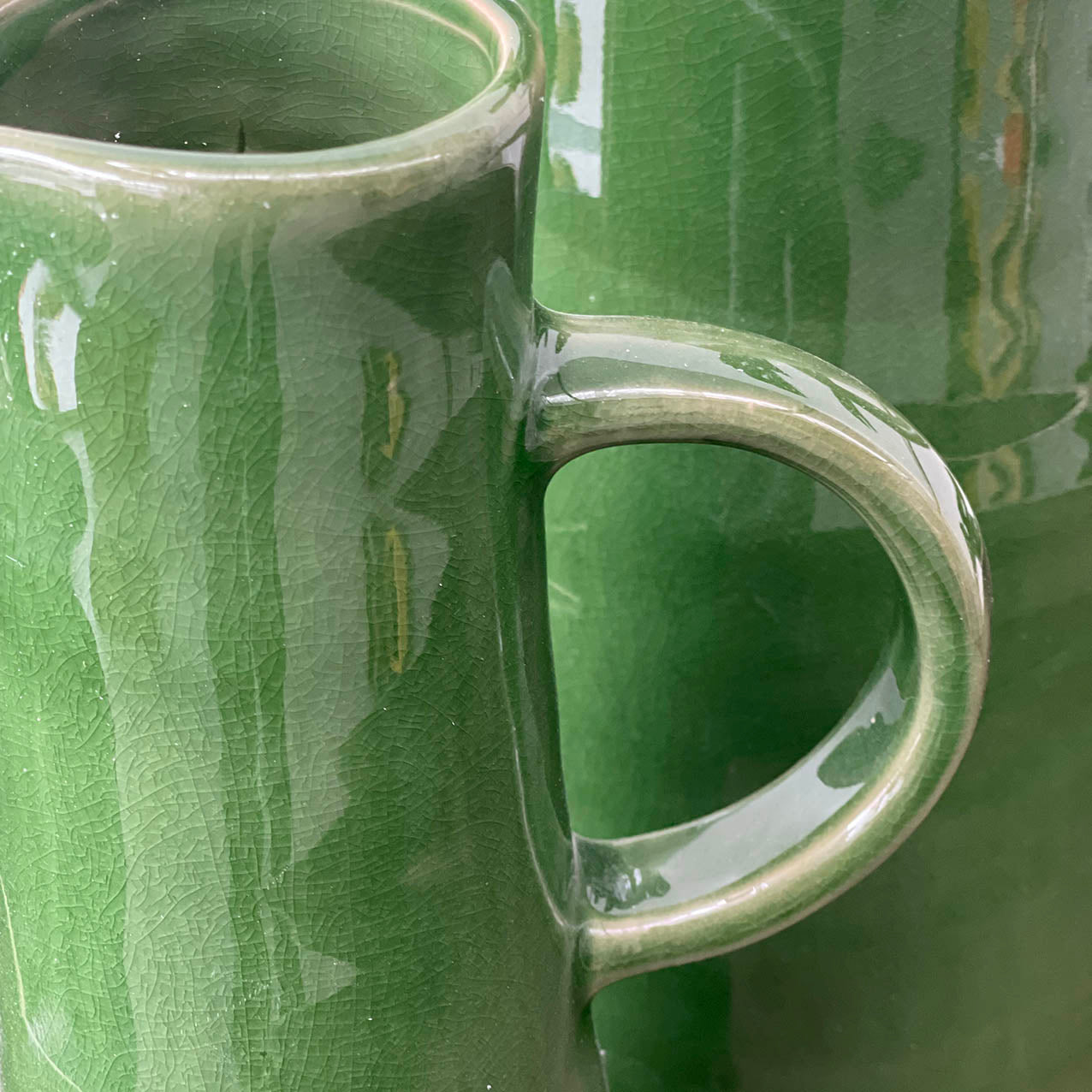 Terracotta Jug Green