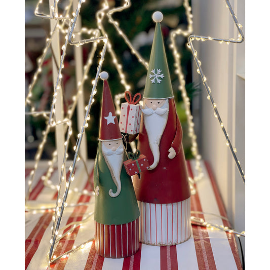 Metal Standing Santa