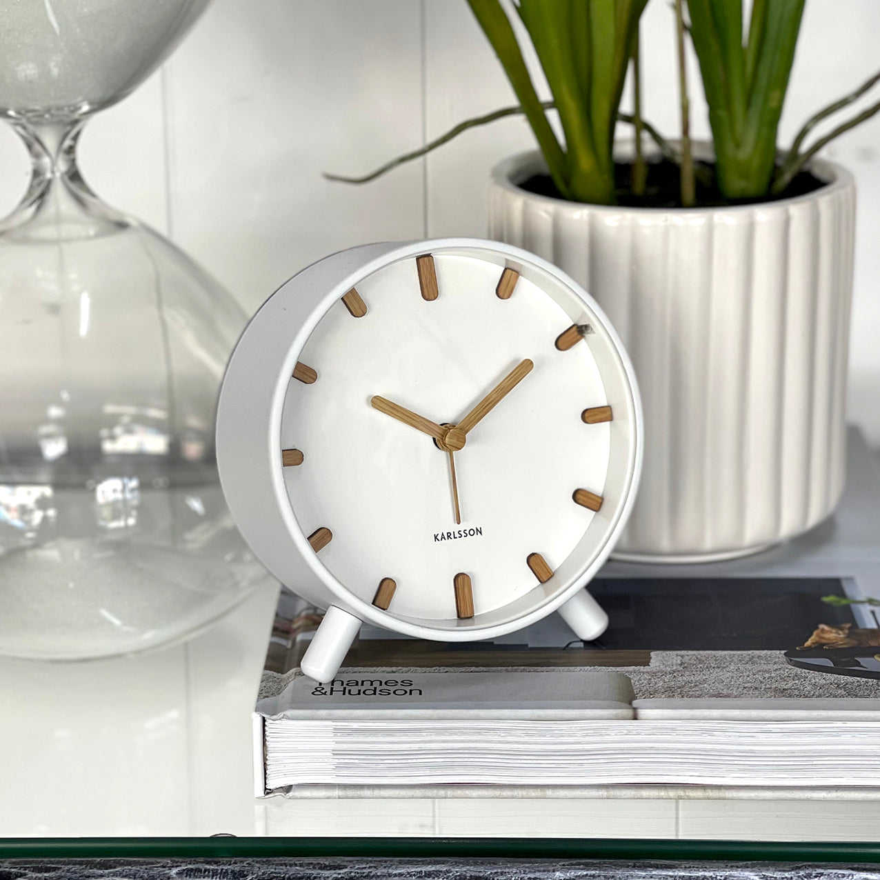 Grace Alarm Clock White
