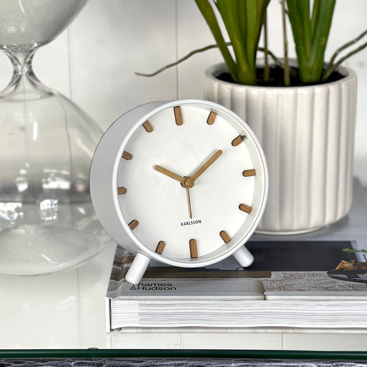 Grace Alarm Clock White