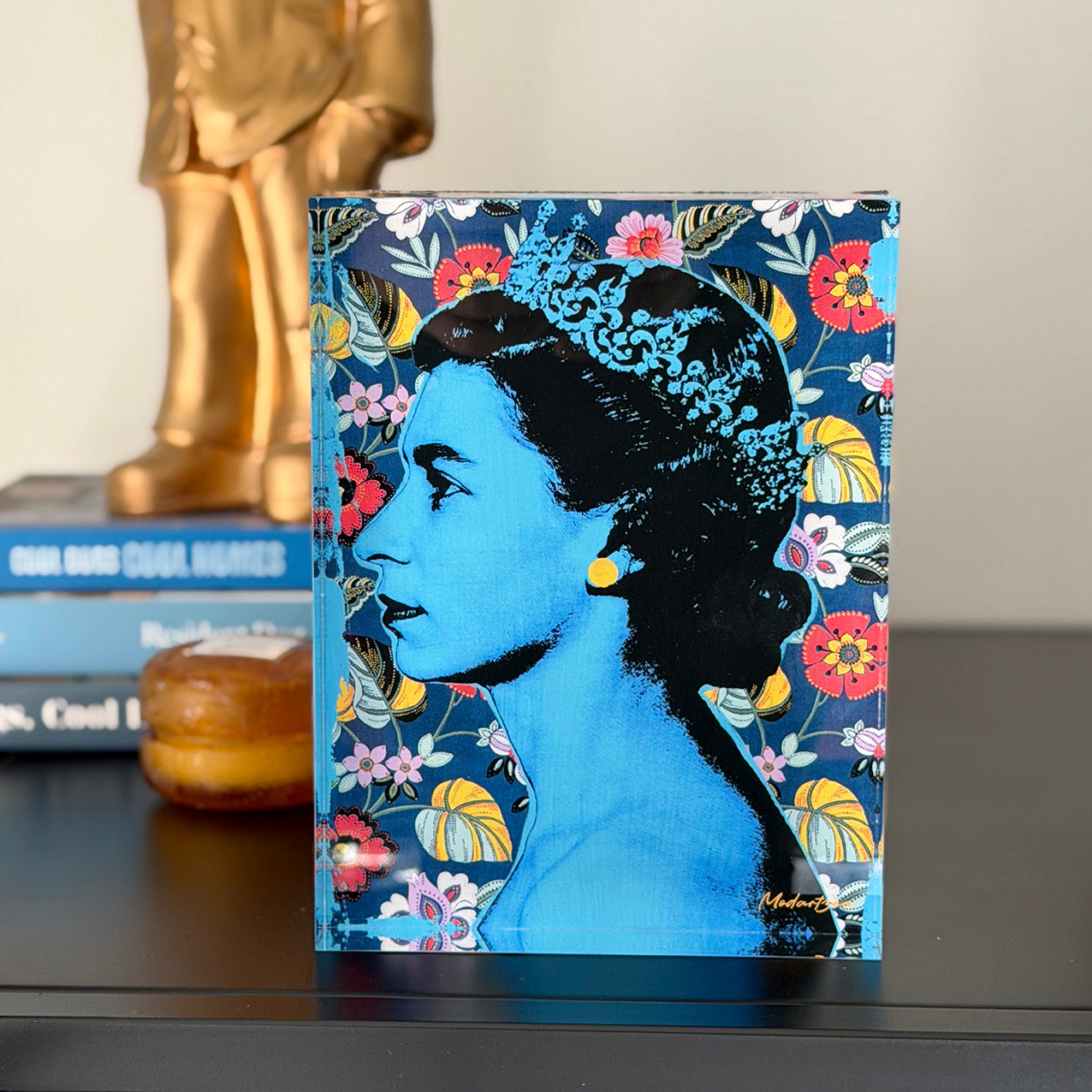 Art Acrylic Block Queen Blue