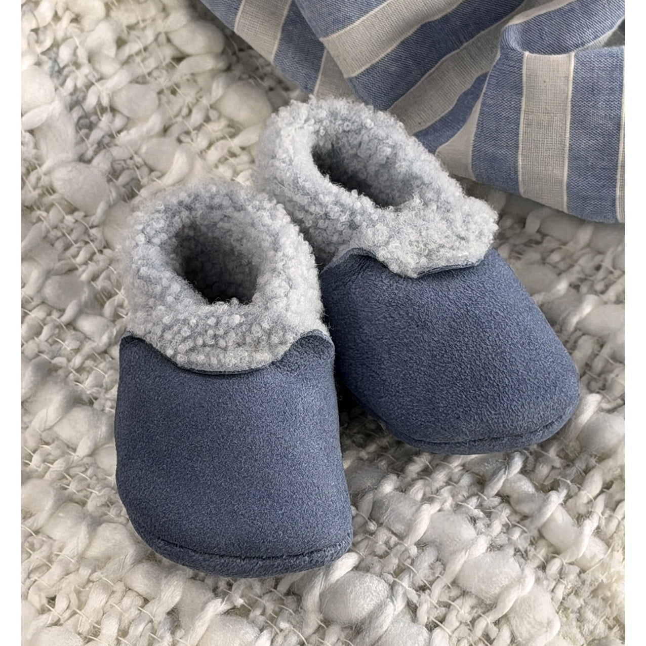 Lambskin Booties Cornflower