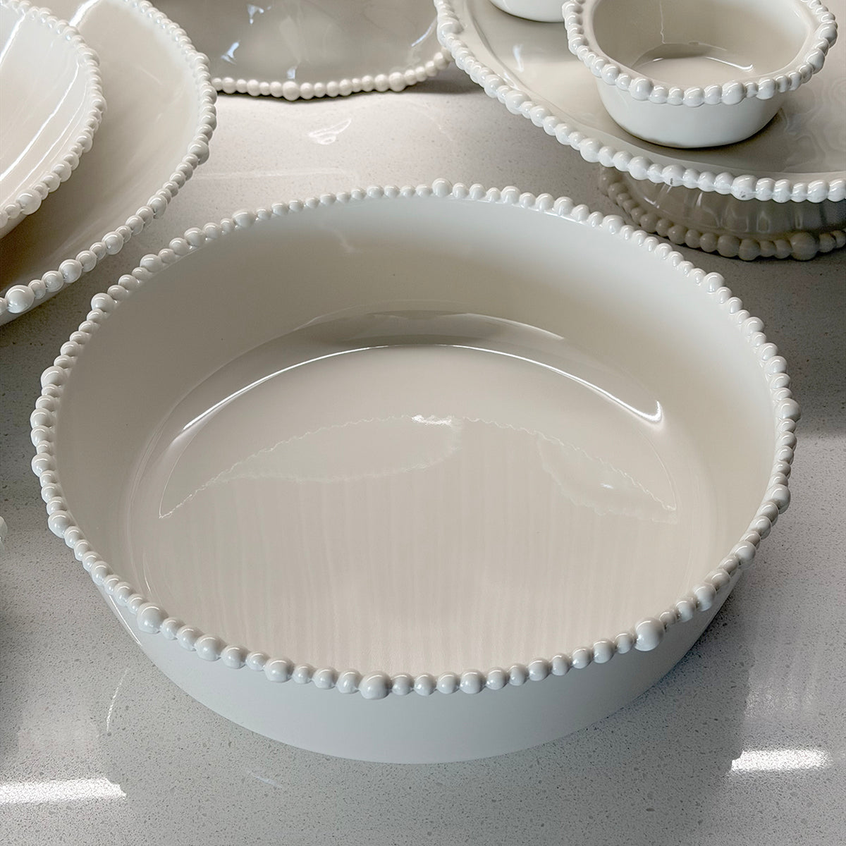 Melamine Pearl Sand Upright Bowl 30cm