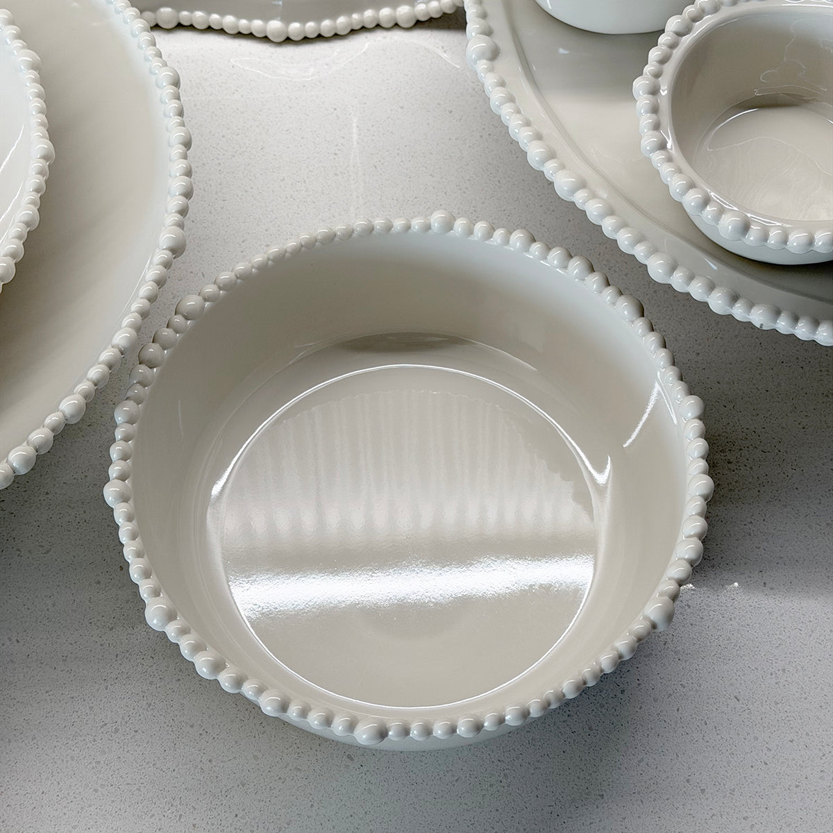 Melamine Pearl Sand Upright Bowl 22cm