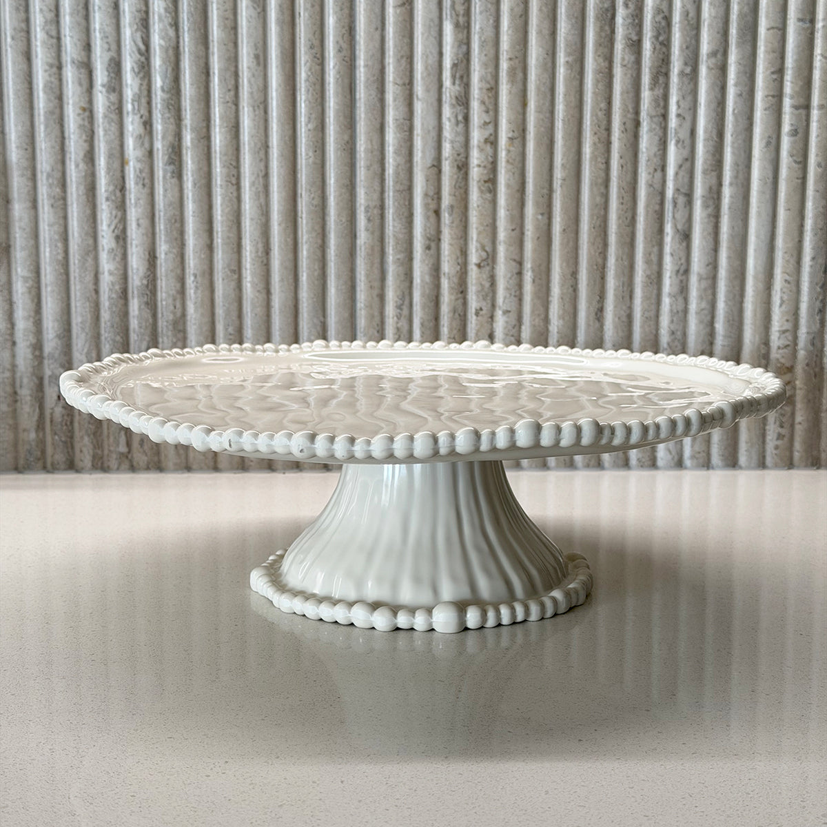 Melamine Pearl Cake Stand Sand