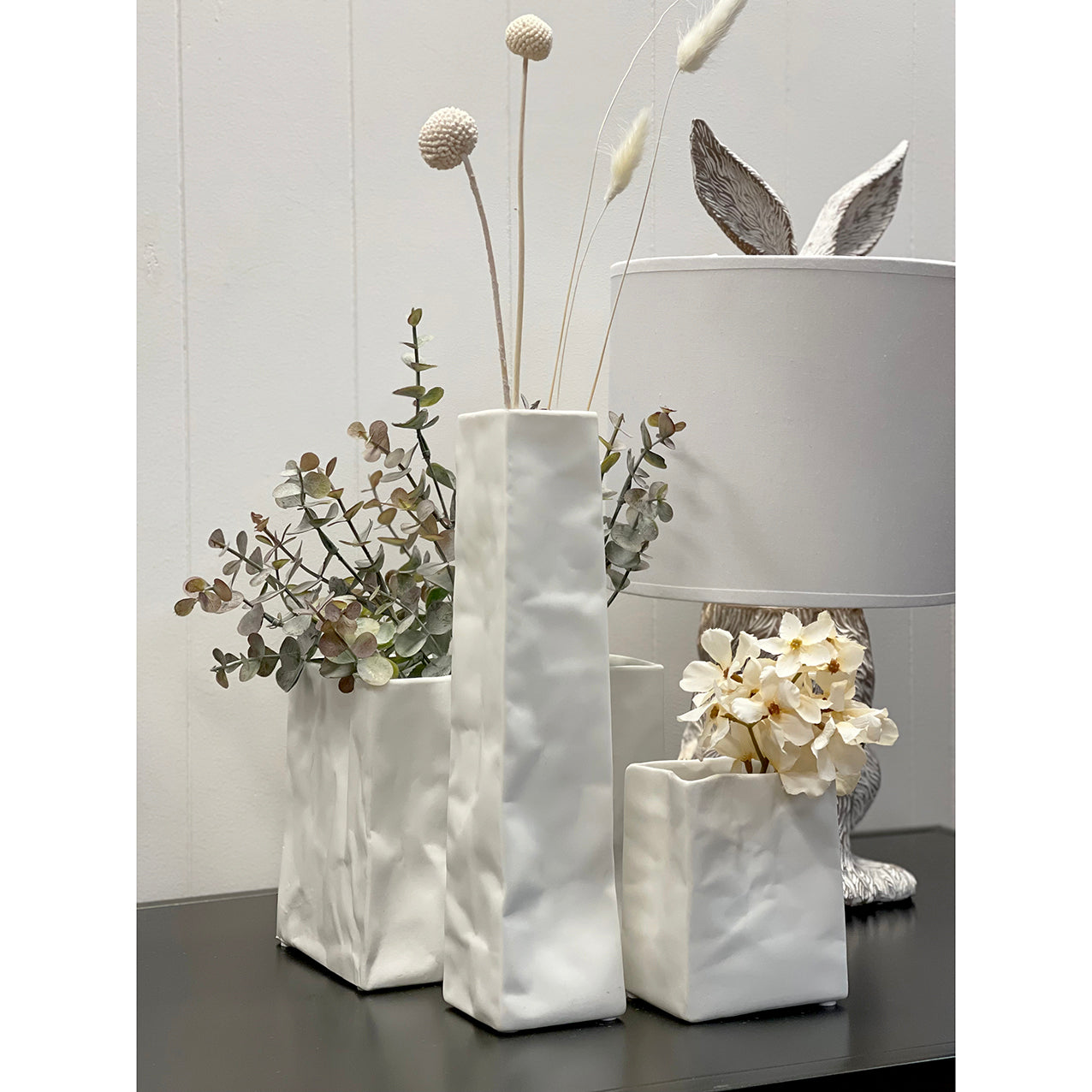 Porcelain Bag Vase