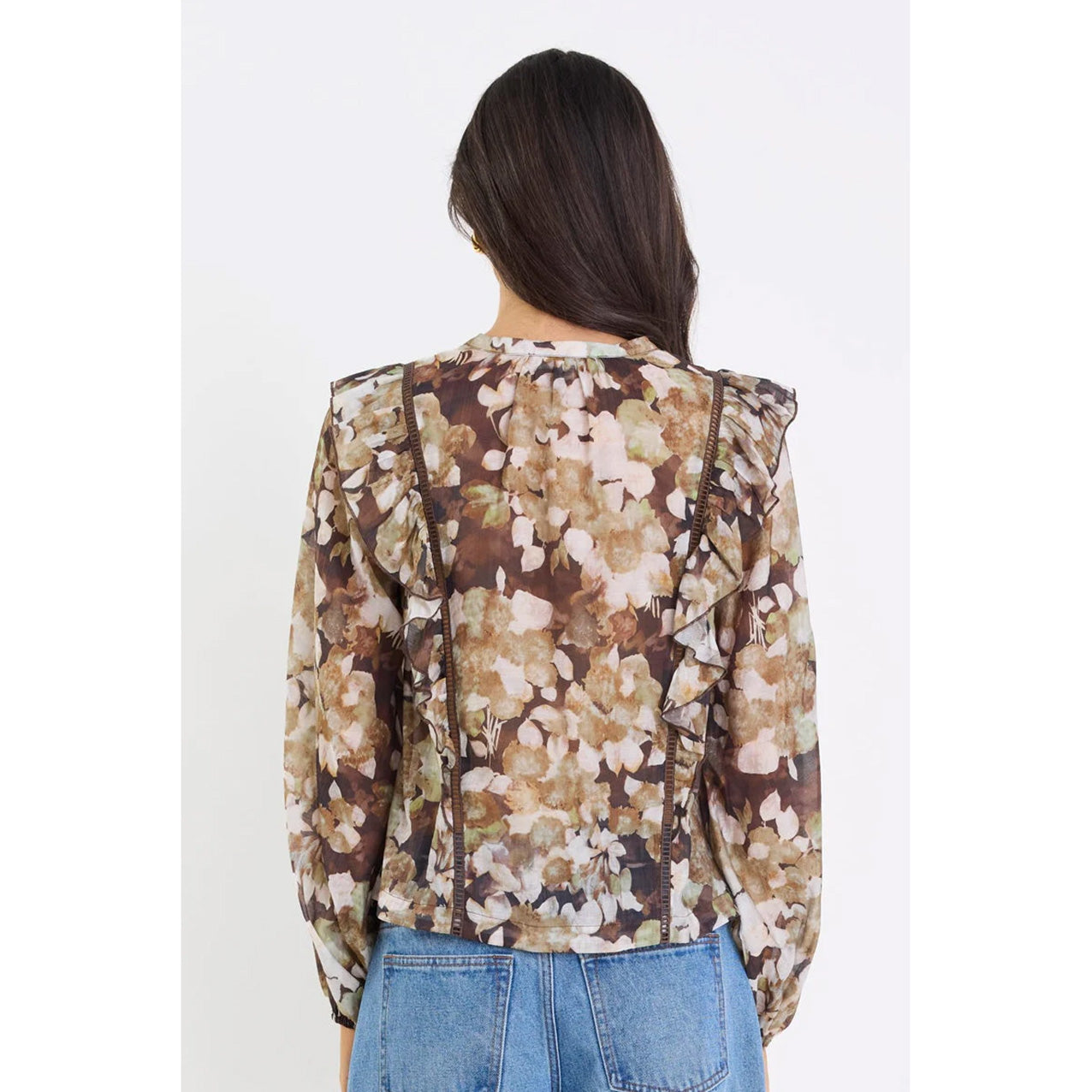 Integrity Floral Frill Detail Shirt