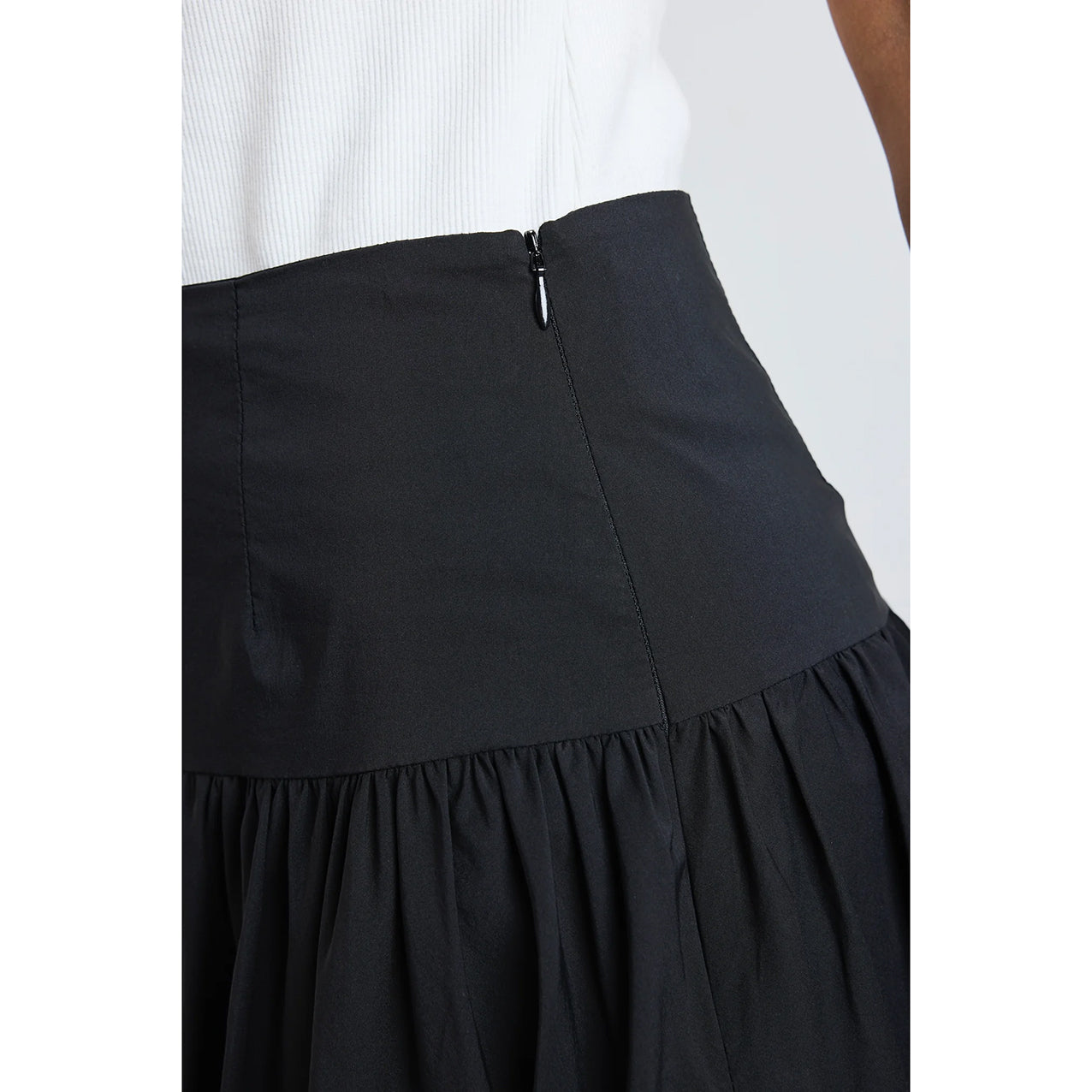 Intensity Black Bubble Midi Skirt