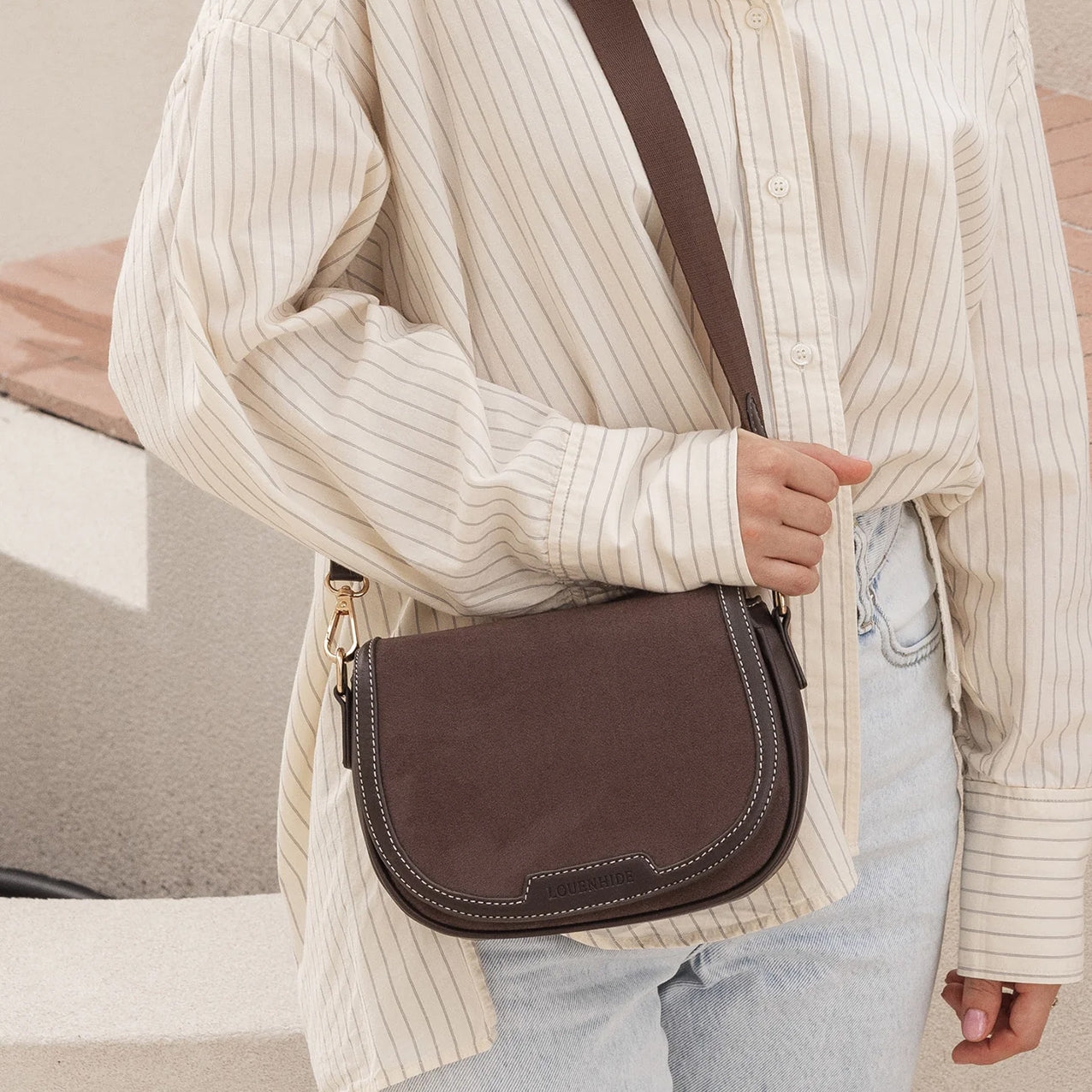 Jade Crossbody Bag Chocolate