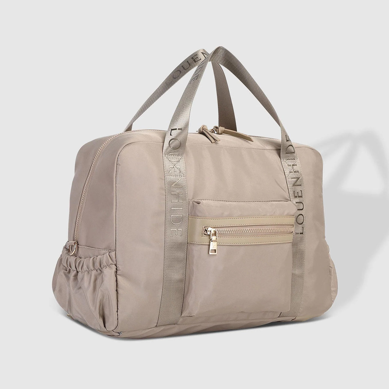 Jenn Nylon Travel Bag Beige