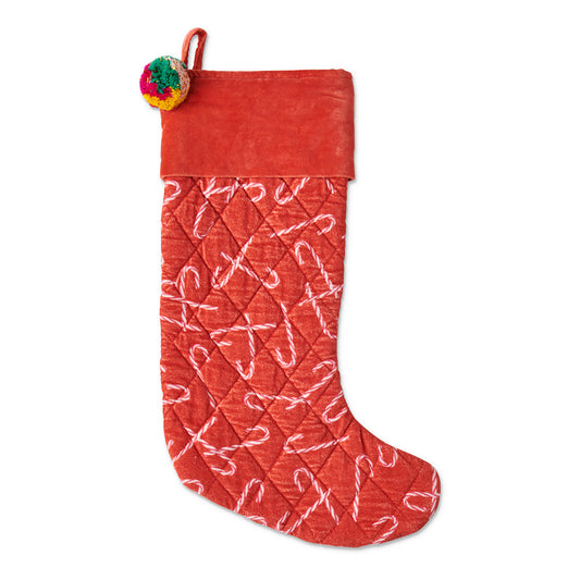 Kip & Co Red Candy Cane Stocking