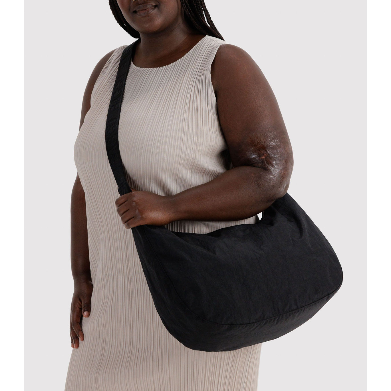 Baggu Large Nylon Crescent Bag Black