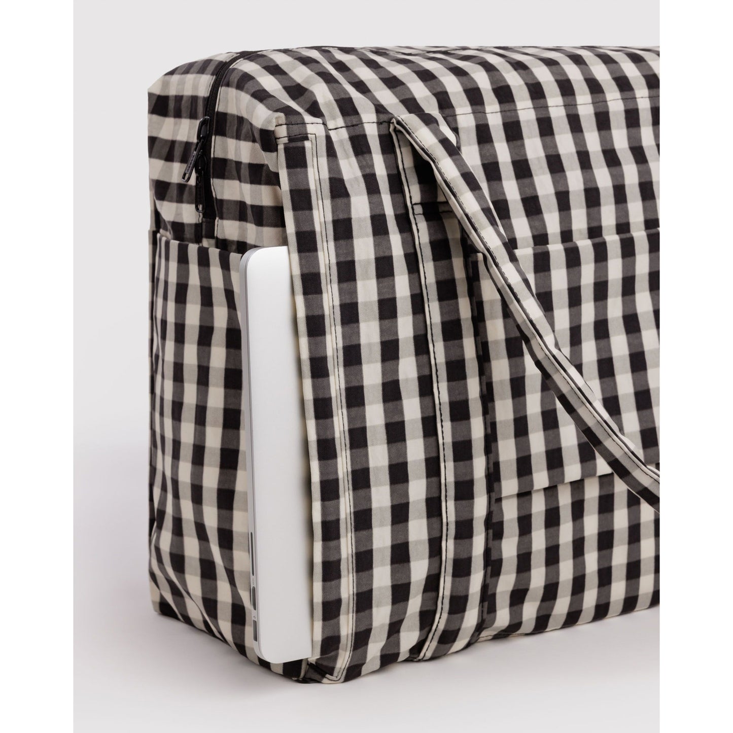 Baggu Small Cloud Carry-On Black/Cream Gingham