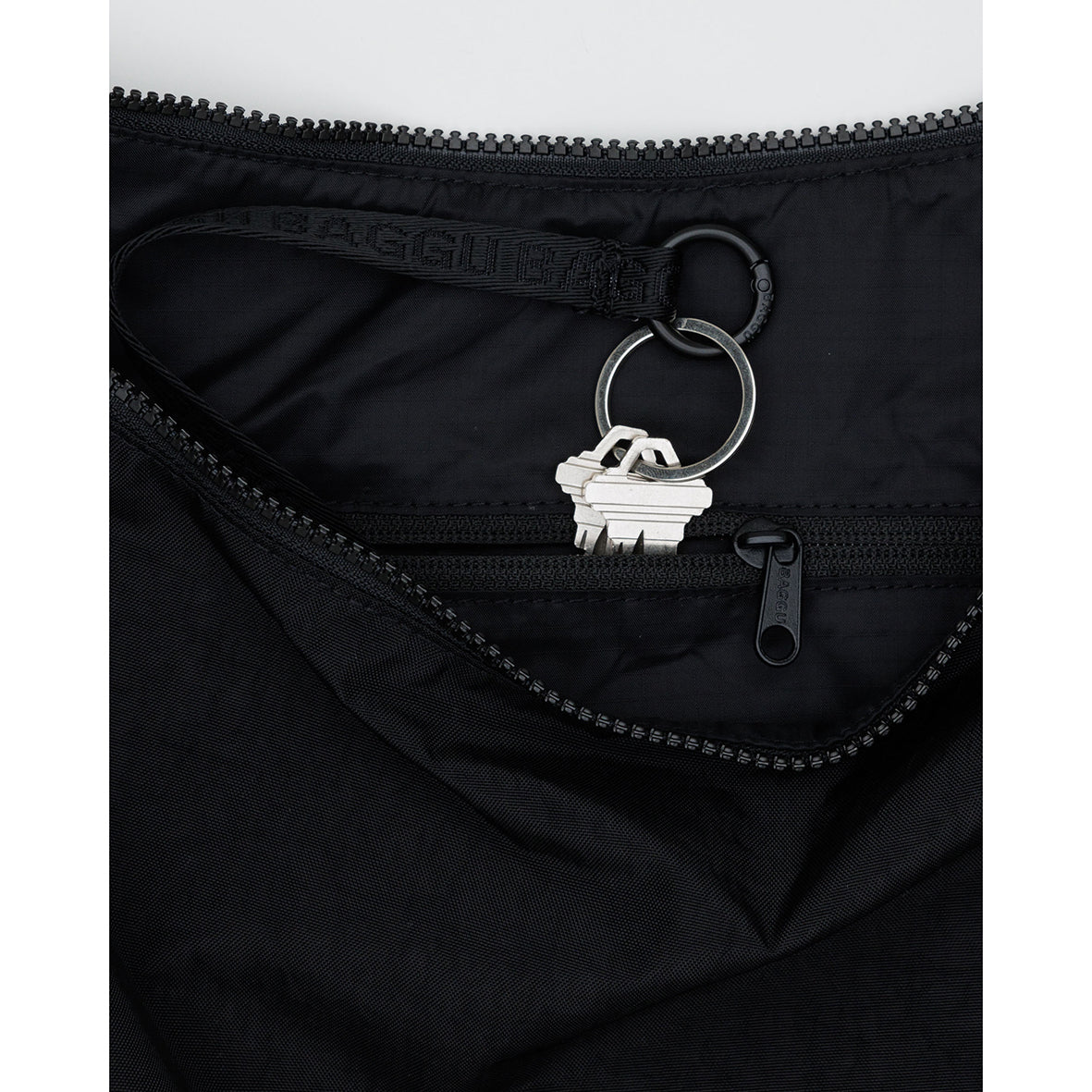 Baggu Large Nylon Crescent Bag Black