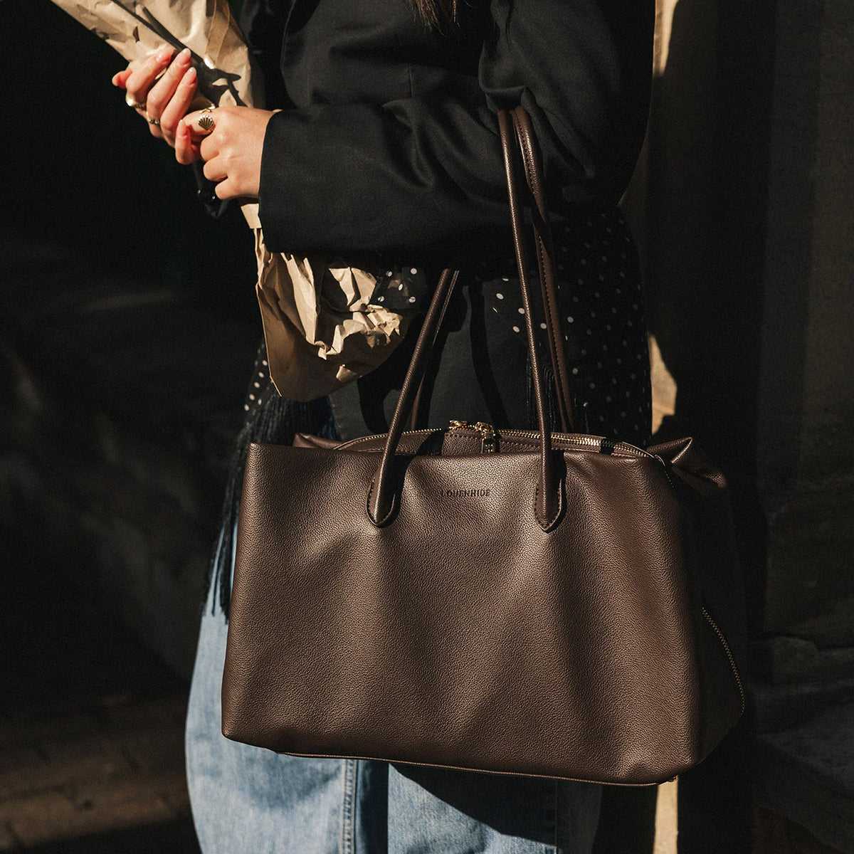 Leon Tote Bag Chocolate