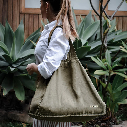 Sea Breeze Linen Tote Bag