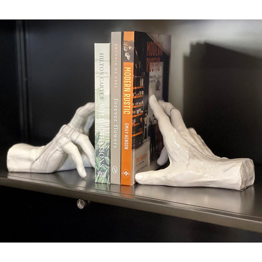 Marble Hand Bookends