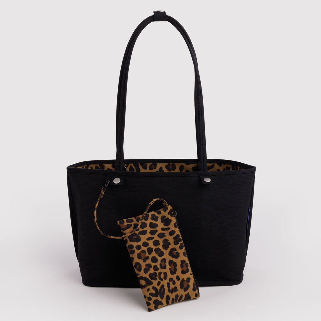 Baggu Medium Reversible Tote Leopard Mix