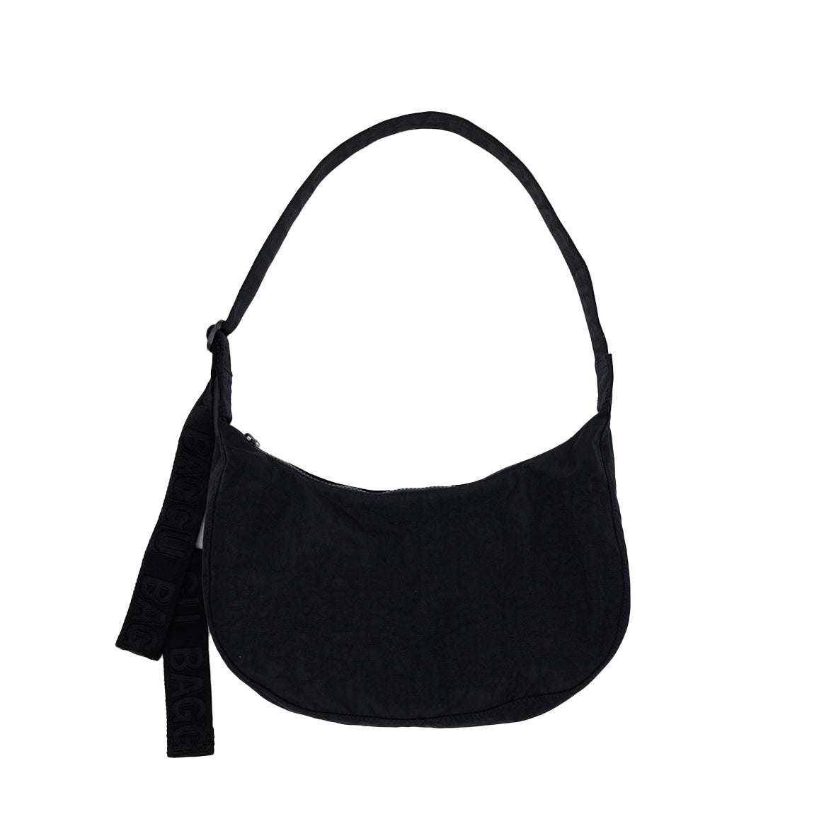 Baggu Medium Nylon Crescent Bag Black