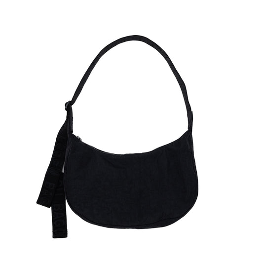 Baggu Medium Nylon Crescent Bag Black