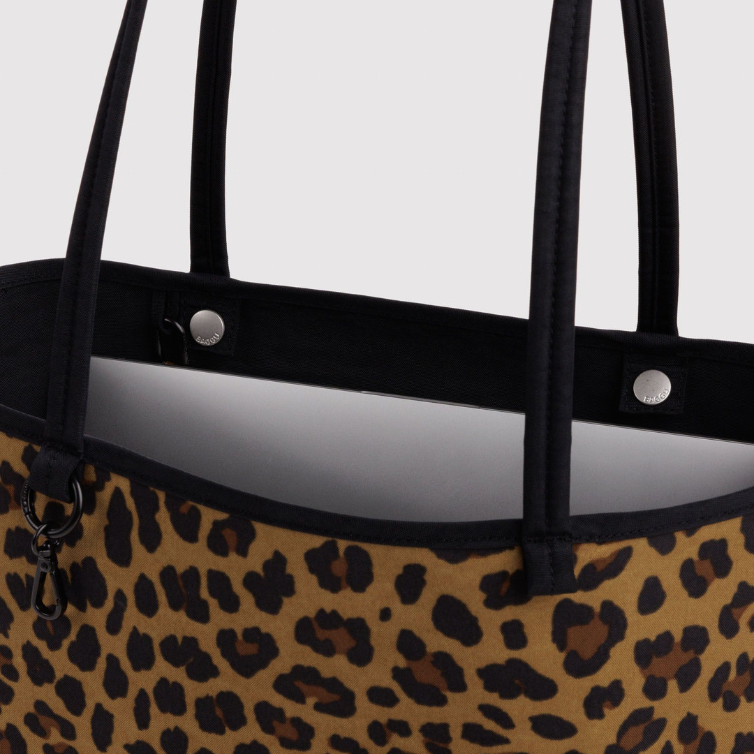 Baggu Medium Reversible Tote Leopard Mix
