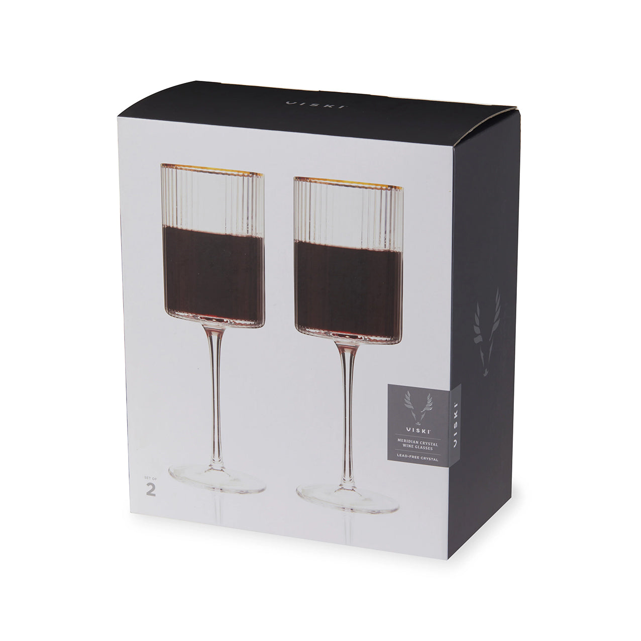 Meridian Crystal Wine Glasses Set 2