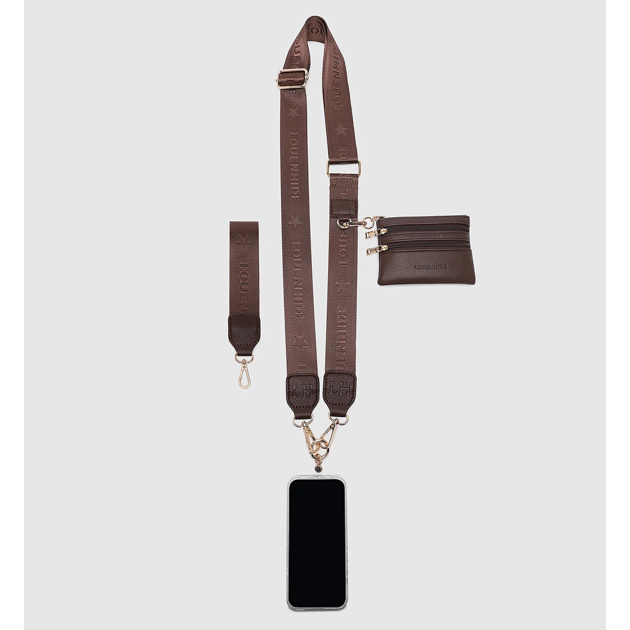 Mia Phone Converter Strap Chocolate