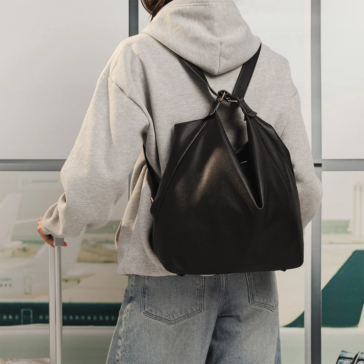 Miley Convertible Backpack Black