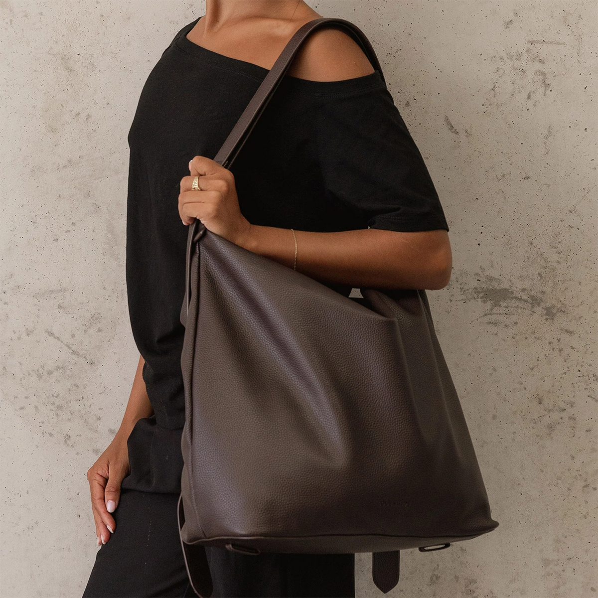 Miley Convertible Backpack Chocolate