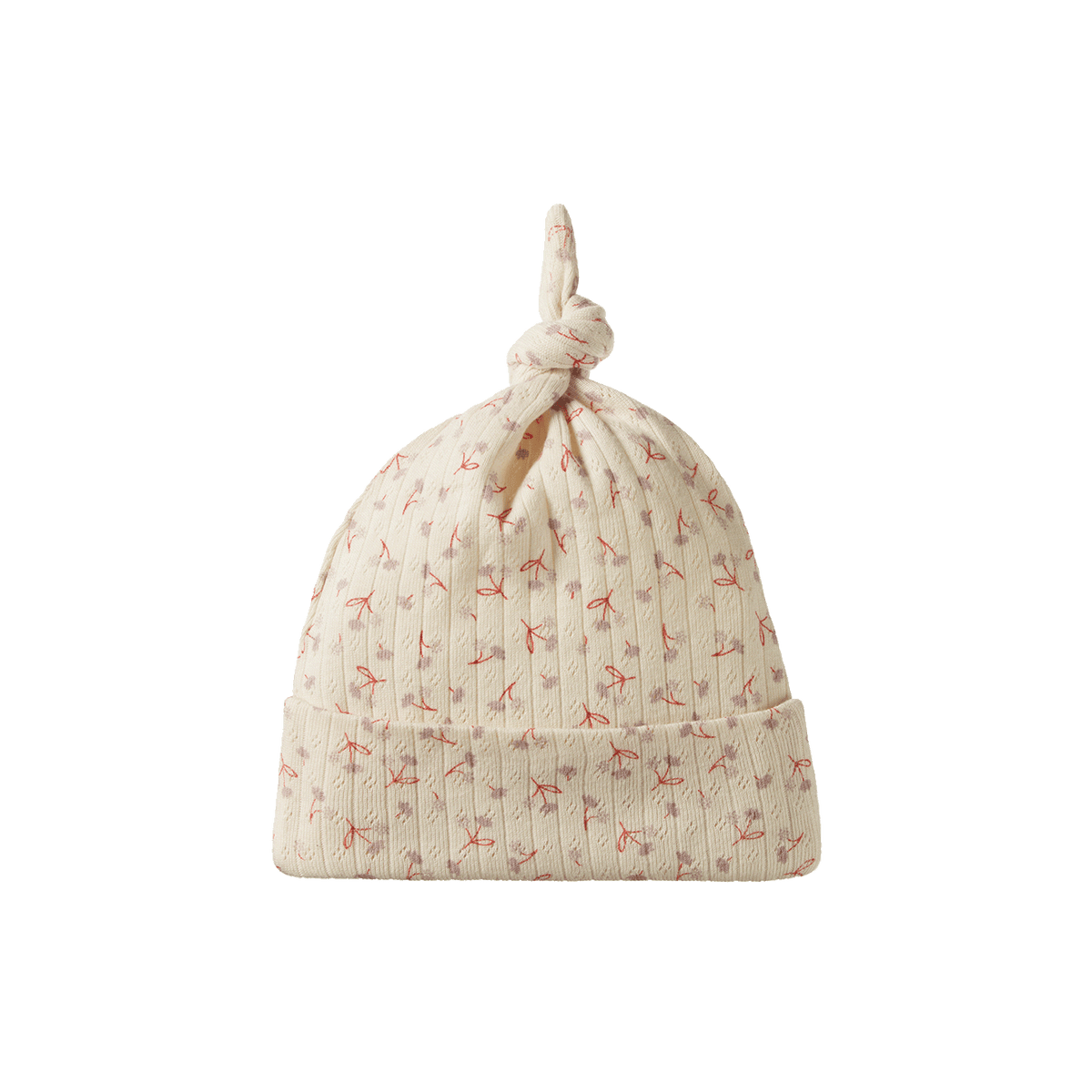 Knotted Beanie Pointelle Dandelion