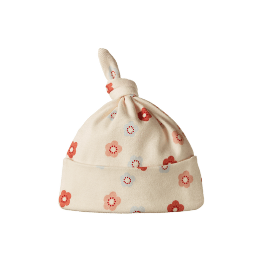 Knotted Beanie Petite Flora Stamp