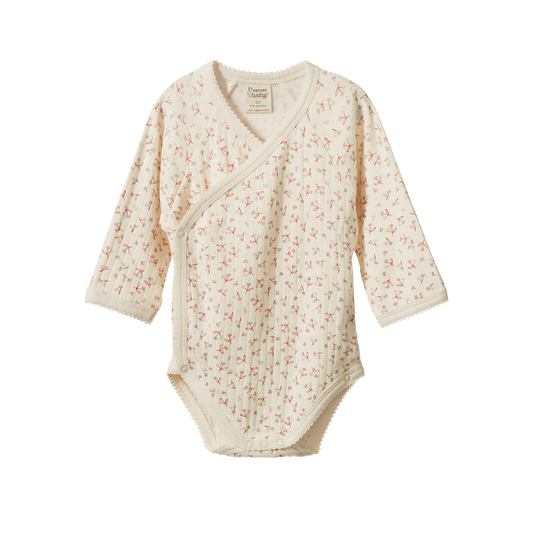 Kimono Bodysuit Pointelle Dandelion