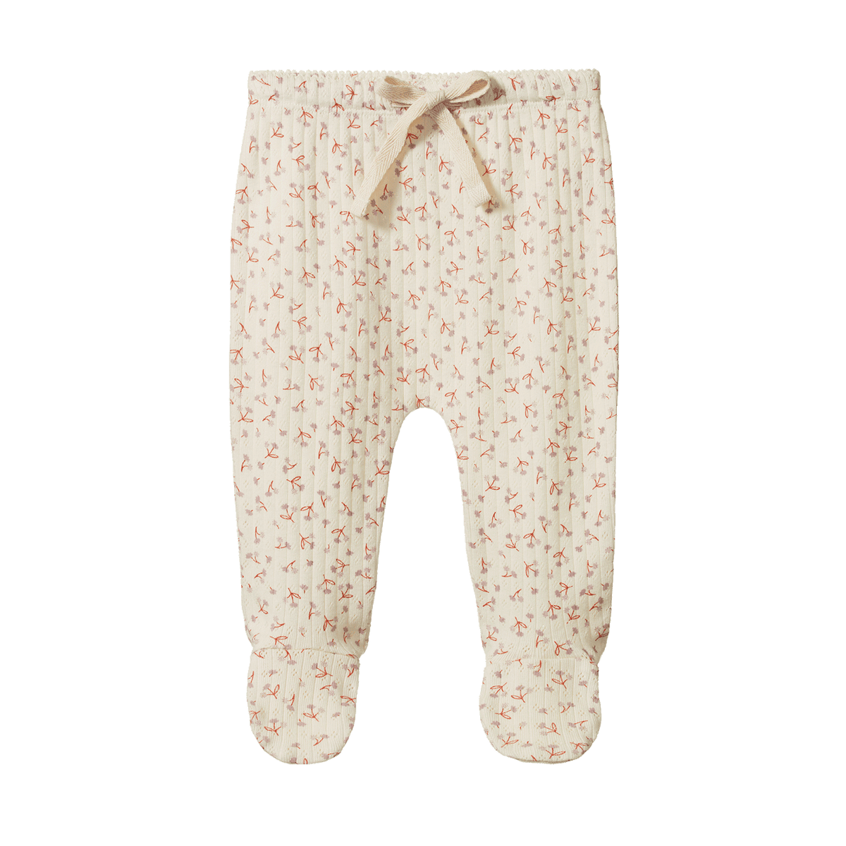 Footed Rompers Pointelle Dandelion