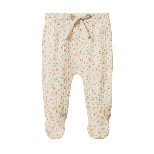 Footed Rompers Pointelle Dandelion