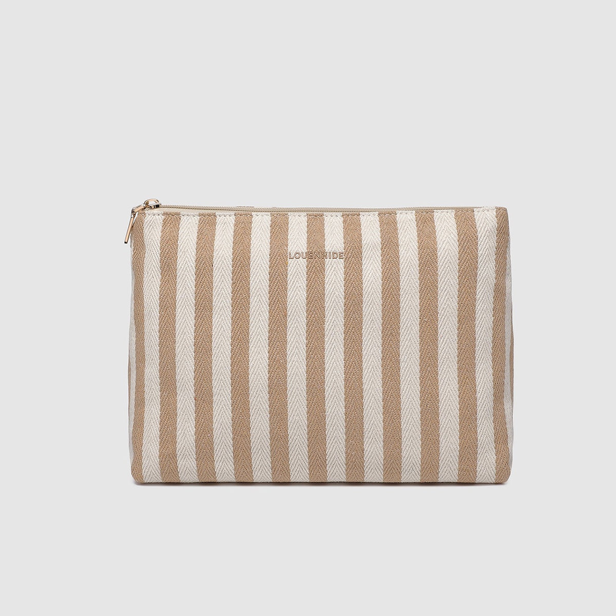 Nala Makeup Bag Beige Stripe