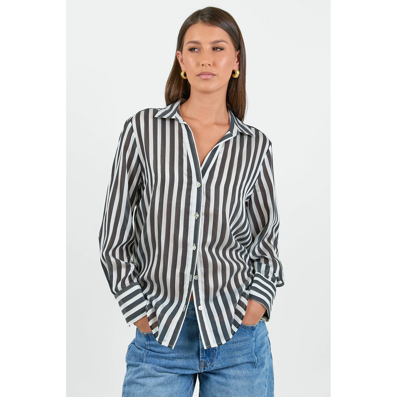 Narrative Black Stripe Shirt