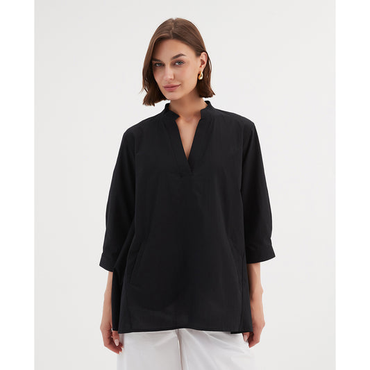 Tirelli Notch Shirt Black