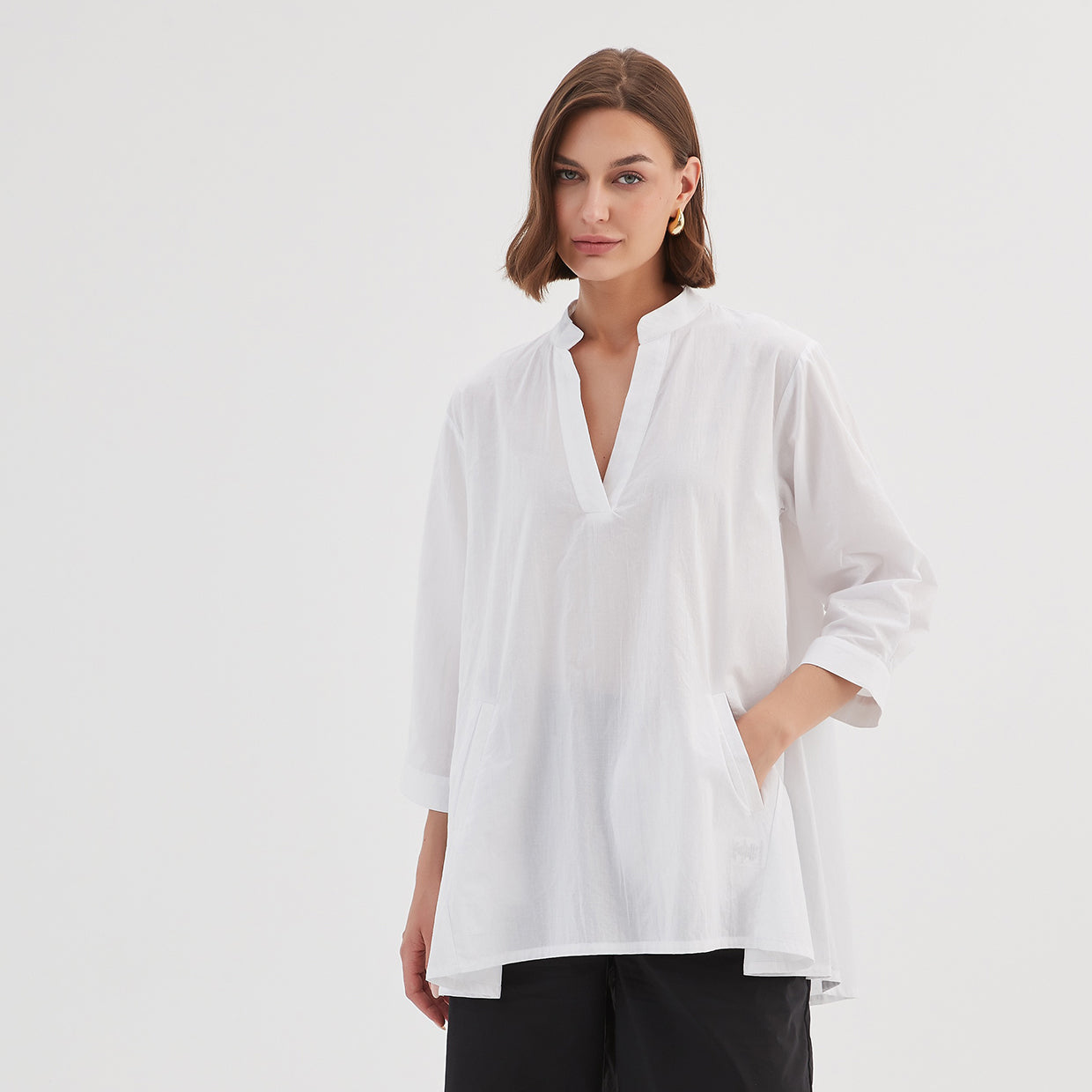 Tirelli Notch Shirt White