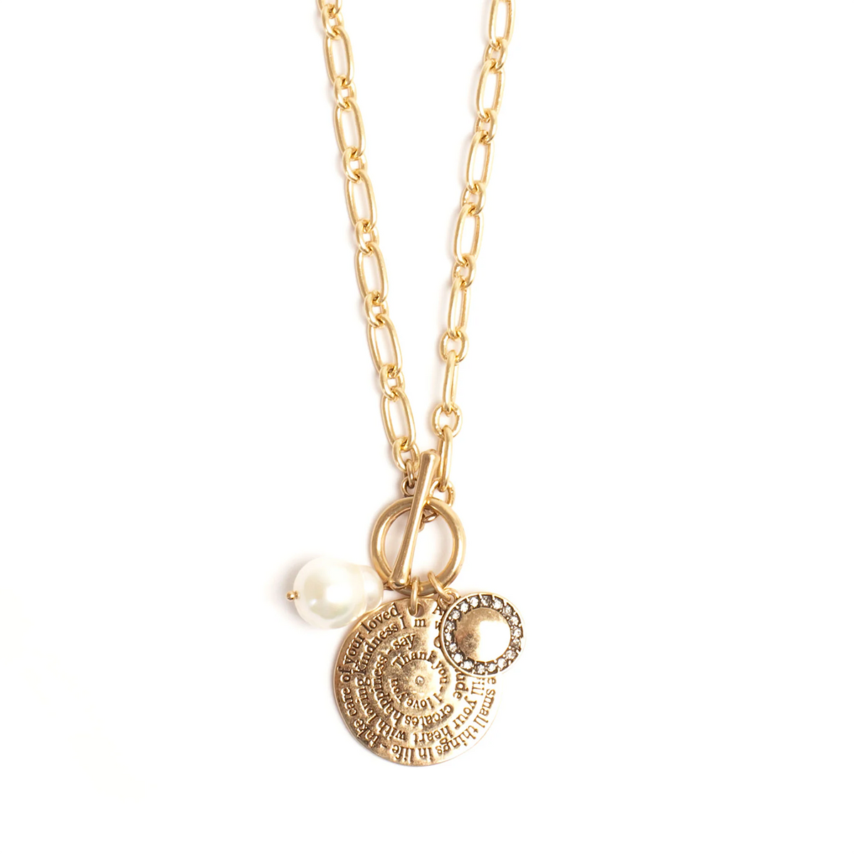 Note to Self Bunch Necklace Gold